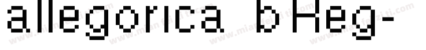 allegorica 20b Reg字体转换